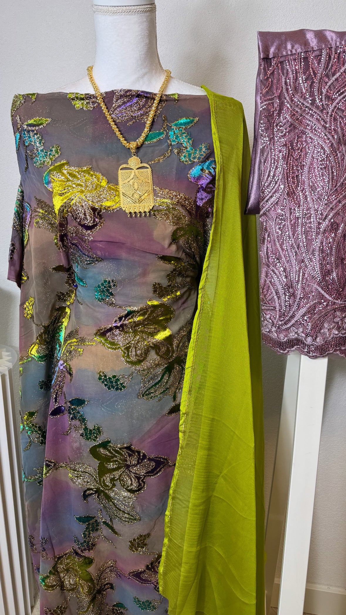 Floral Maqbal Collection - Green