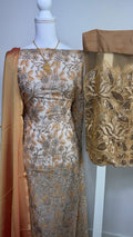 Pearl Lace Dirac Set - Orange