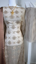 Pearl Lace Dirac Set - Tan