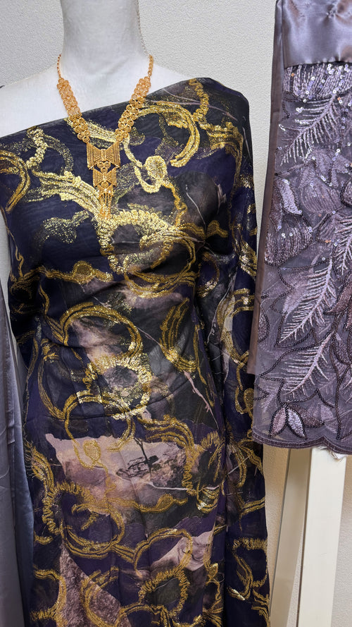 Faransawi Dirac Collection - Grey & Gold