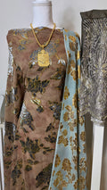 Floral Maqbal Collection - Grey