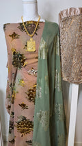 Floral Maqbal Collection - Light Brown
